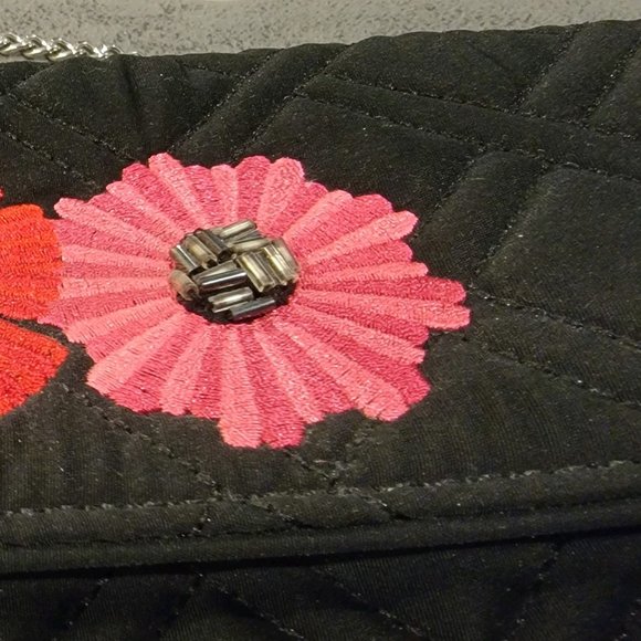 Vera Bradley 3 Flower Crossbody Clutch Purse - Picture 3 of 5